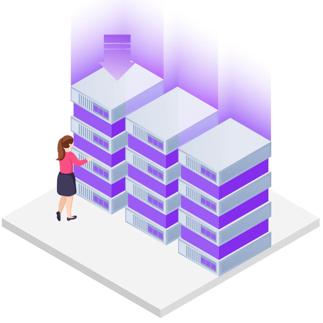 A graphic representation of how the business intelligence tool can help businesses to lower inventory costs, part of the BDDB programme