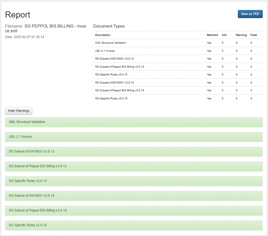 Validex Report